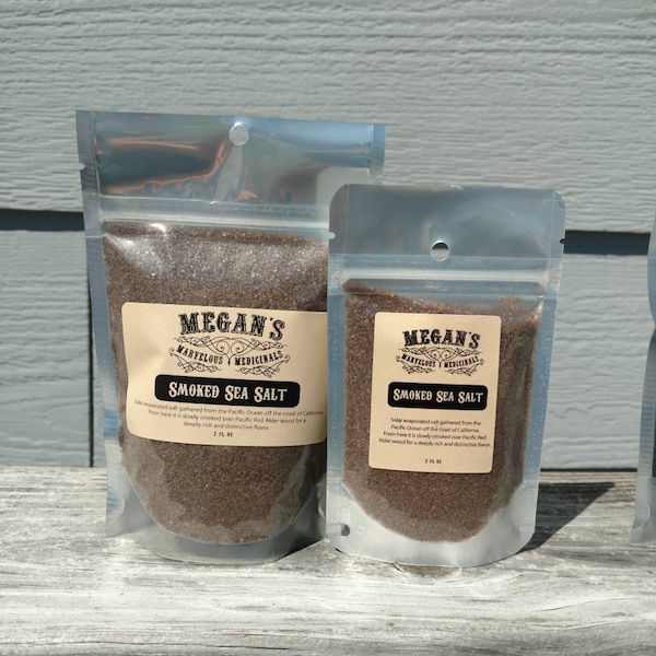 Smoked Sea Salt, Culinary Salt, sea salt, smoked, alder wood smoked, for cooking, stunning, smoky, flavor.