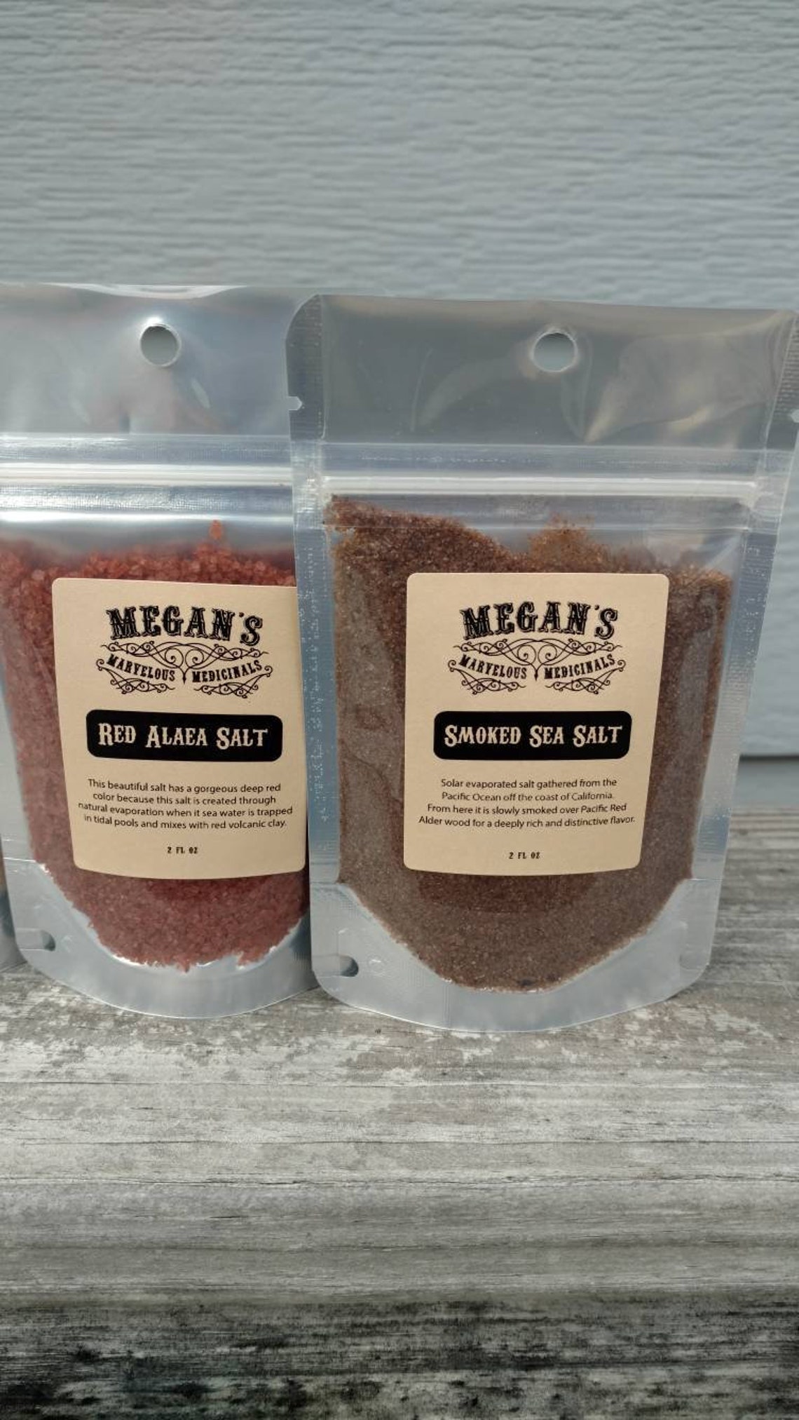 Salt Sampler Set Red Alaea Salt Black Lava French Grey Etsy