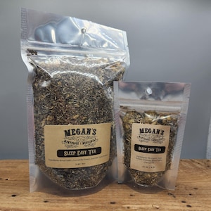 Sleep Easy Organic Tea Loose Leaf Herbal Tea with Hops, Lemon Balm, Chamomile and Lavender Caffeine-Free Relaxing Nighttime Blend