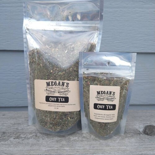 Cozy Tea Red Clover Licorice Root Holy Basil Peppermint Etsy