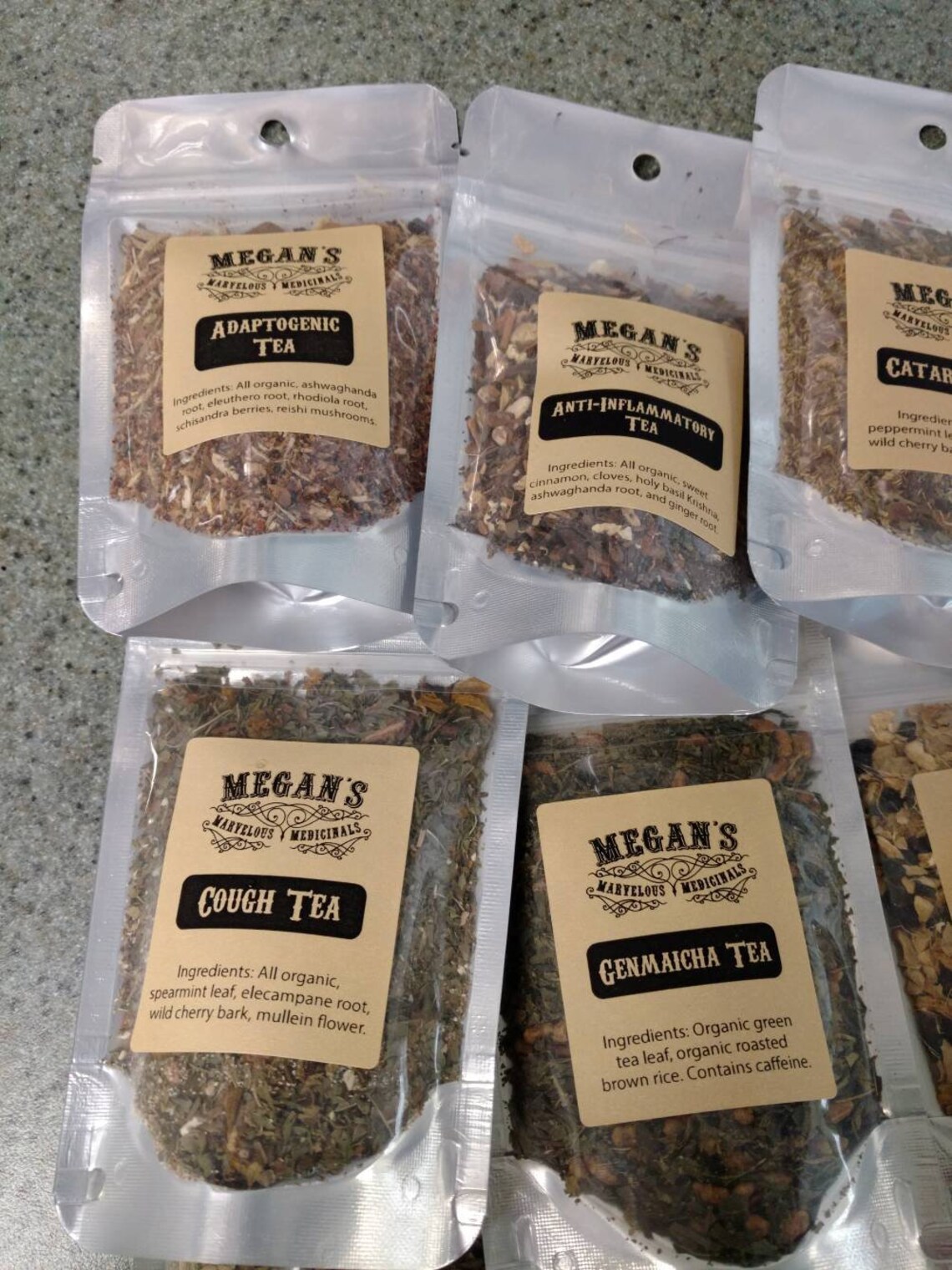 Choose Your Own Tea Sample Set 5 Teas Sample Size Organic Etsy