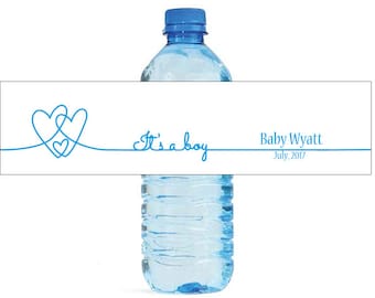 Its a Boy Water Bottle Labels Great for Baby Showers New born baby celebrations Gender reveal parties easy to use self stick