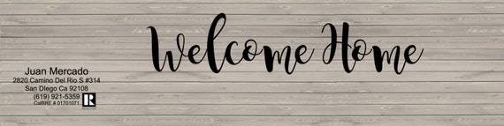 Rustic Wood Welcome Home Water Bottle Labels Great for Open Houses ...