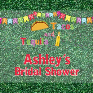 Tacos & Tequila Themed Welcome Sign Great for wedding receptions, venue, Bridal Shower Made of Durable Acrylic in a Large 16x22 format