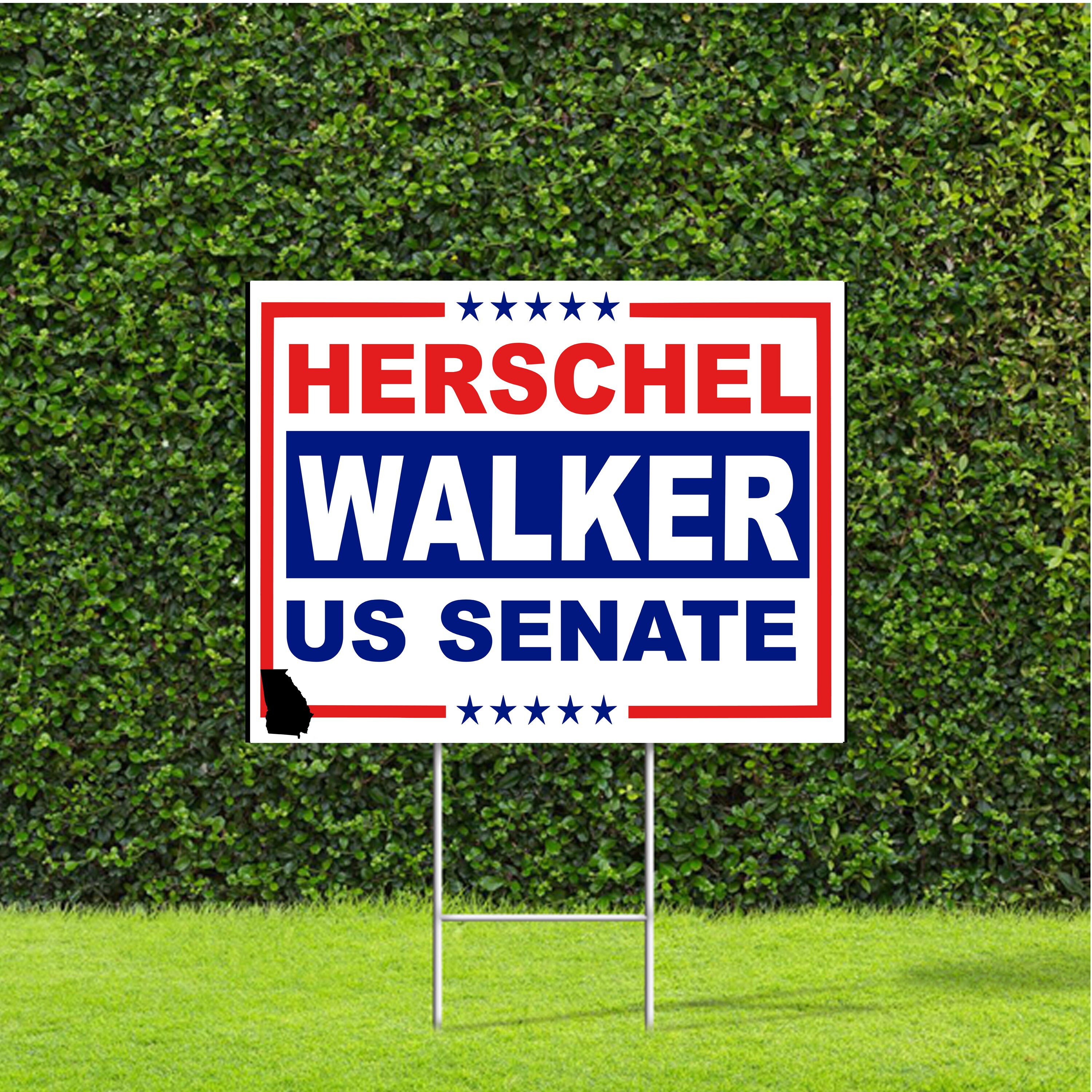 Herschel Walker US Senate 2022 Election Race Red White & Blue