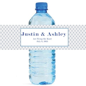 Tying the Knot Wedding Print Water Bottle Labels Great for Engagement Bridal Shower Anniversary Party
