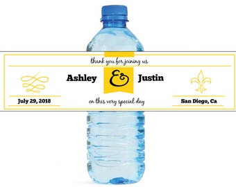Thank you for joining us Wedding Anniversary Water Bottle Labels Customizable labels special occasion birthday self stick, easy to use