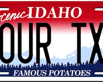 Idaho Custom Personalized License Plate Novelty Automobile Accessory Off Road Customized Durable Aluminum