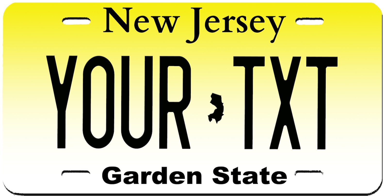 New Jersey Custom Custom Custom License Plate Novelty Etsy Italia