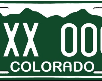 Colorado Custom Personalized License Plate Novelty Automobile Accessory Off Road Customized Durable Aluminum