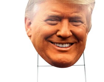 Trump Photo yard sign measures 21"x16" republican party Lawn sign to show support