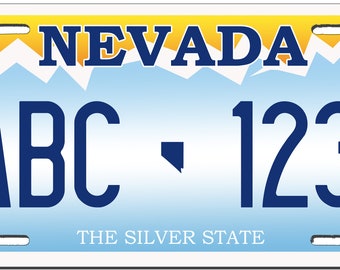 Nevada Custom Personalized License Plate Novelty Automobile Accessory Off Road Customized Durable Aluminum