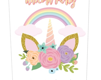 Unicorn Theme Capri Sun Juice Bag Birthday Labels Great for all sorts of parties and get togethers easy to use self stick labels