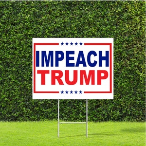 Because of Trump Democrats Took Control. Make America Great Again 2020 Election Campaign Large Yard Sign with Metal H Stake…