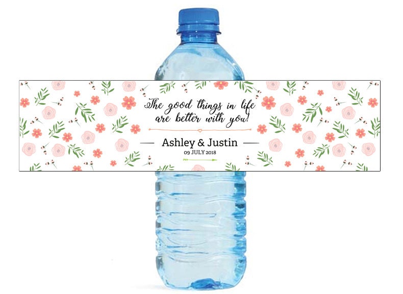 Custom Water Bottle Labels  Personalized + Satisfaction Guaranteed
