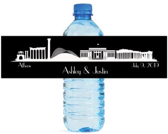 Athens Destination Wedding Water Bottle Labels Great for Engagement Bridal Shower Birthday Party anniversaries family reunion travel