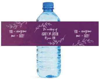 The Wedding of Awesome Lucky Water Bottle Labels Great for Engagement Bridal Shower Wedding Anniversary Birthday Party