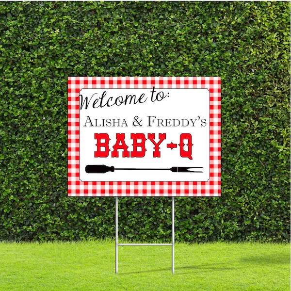 Drive by Baby Shower Yard Sign Etsy