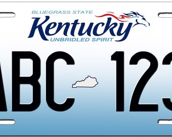 Kentucky Custom Personalized License Plate Novelty Automobile Accessory Off Road Customized Durable Aluminum