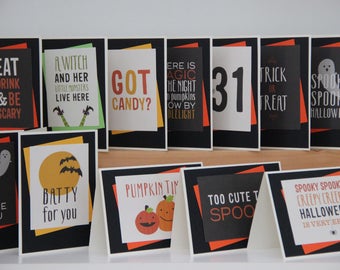 handmade pumpkin card for halloween blank greeting card jack etsy