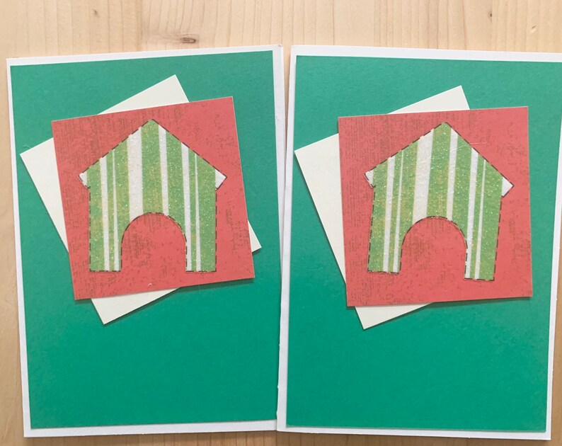 12ct Handmade Dog Cards Blank Dog Greeting Card Set