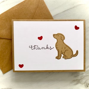 Handmade Dog Thank You Cards. Pet Sitter Thank You