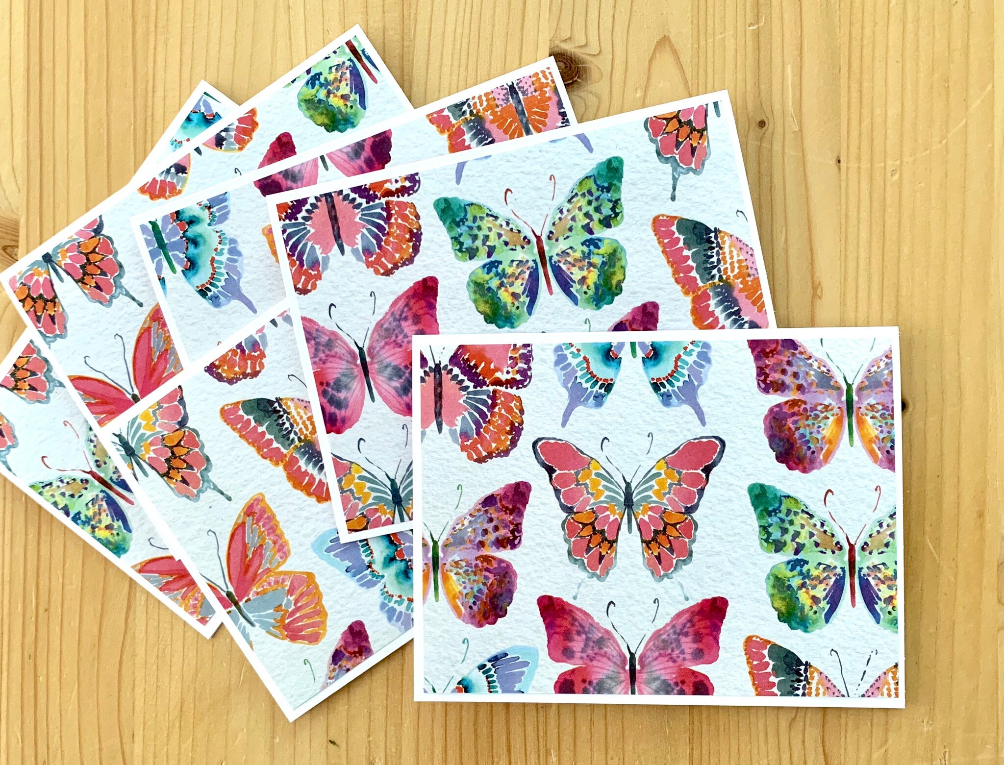 Paper & Party Supplies Butterfly Photo Note Cards Blank Note Cards