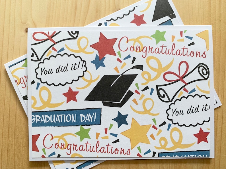 6ct Graduation Cards Congratulations Graduate Card Set