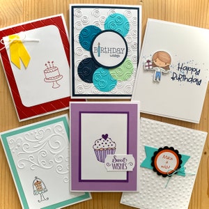Handmade Birthday Cards. Assortment Set of 10, 25, 50 or 100 Cards. Bulk Order of Happy Birthday Greeting Cards image 3