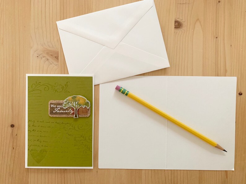 Family Tree Card. Family Handmade Greeting Card We are Family