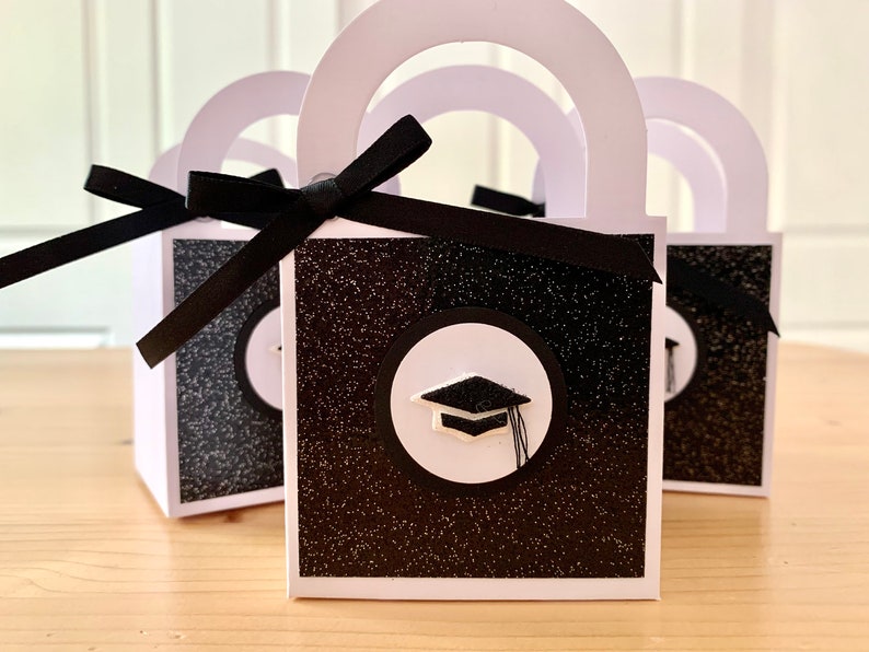 Graduation MINI Bag. Graduation Cap Party Favor. Gift Card Etsy