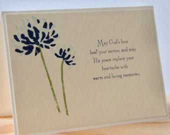 6 Religious Sympathy Greeting Cards. Sympathy Card Set. Condolence Cards. Christian Sympathy. Blank Sympathy Cards. Handmade Sympathy Card