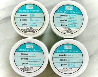 Embossing Powder by Stampin'UP. Sterling Silver, Gold Glory, Gold, Clear. You choose