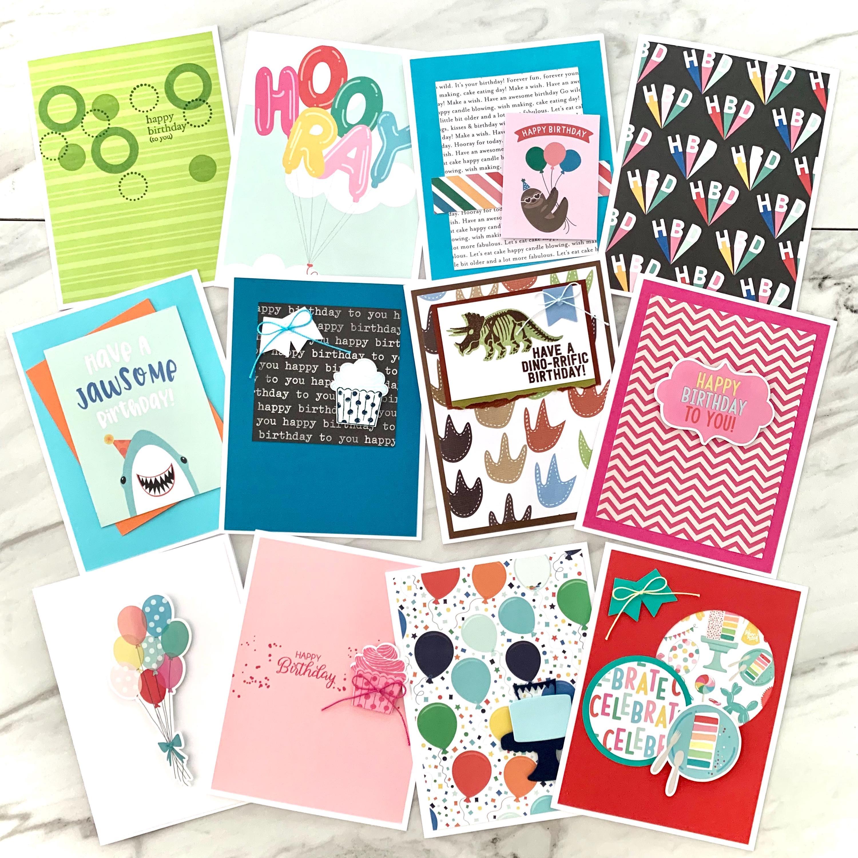 100 Handmade Cards. Bulk Assortment of Greeting Cards. Stationery Gift