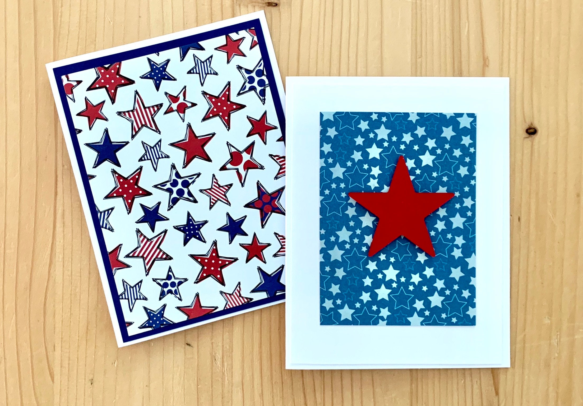 Patriotism Greeting Cards. Set of 10 Handmade Patriotic Cards Etsy
