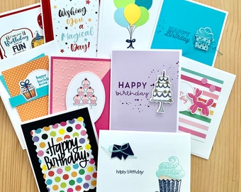 Handmade Birthday Card Set. 10, 25, 50 or 100 Cards. Bulk Order of Happy  Birthday Greeting Cards