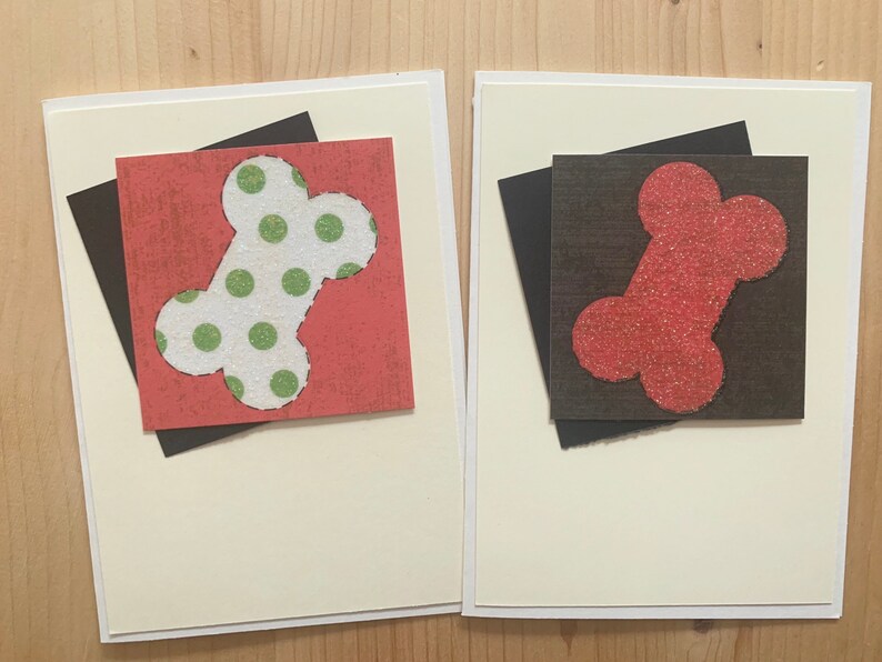 12ct Handmade Dog Cards Blank Dog Greeting Card Set