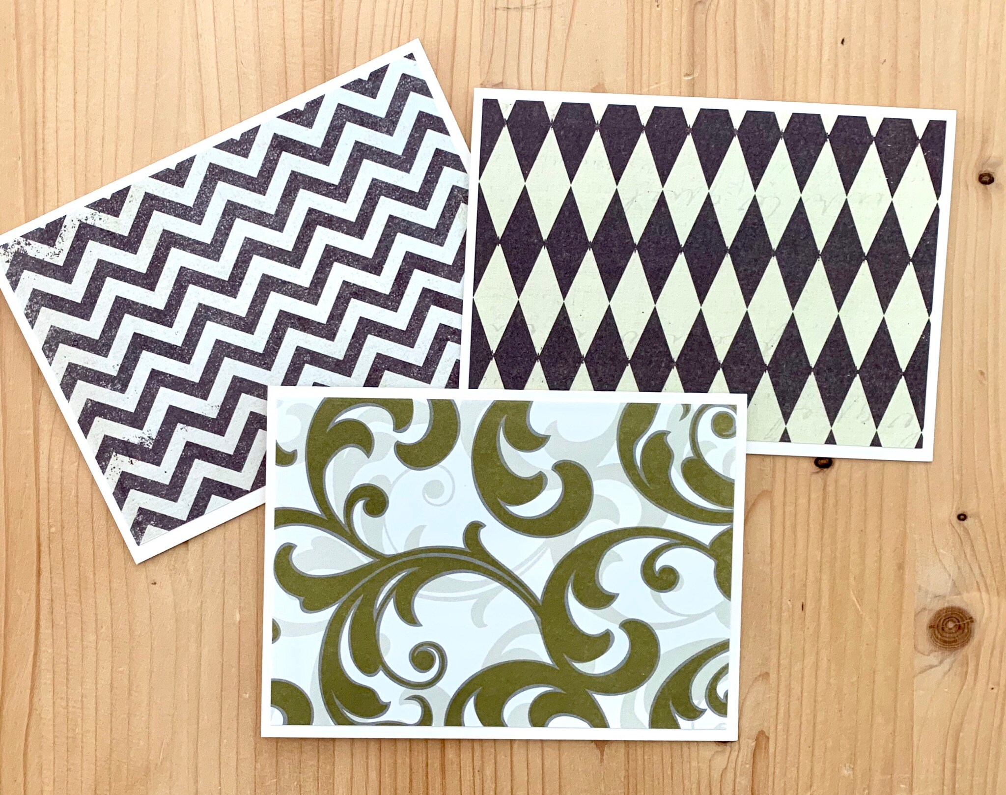 Masculine Note Cards. Set of 10 Blank Cards for Men. Etsy