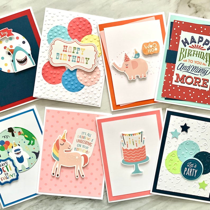 Handmade Birthday Cards. Assortment Set of 10, 25, 50 or 100 Cards. Bulk Order of Happy Birthday Greeting Cards image 10