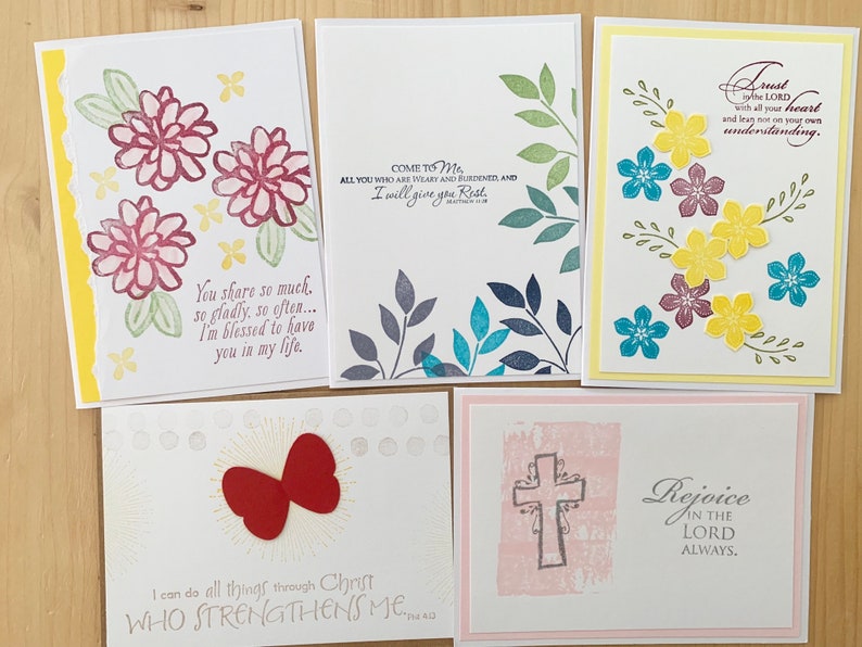 Christian Greeting Cards. Assorted Bible Verse and Religious  Etsy
