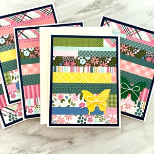 Butterfly Cards, Set of 5. Handmade Greeting Cards, Blank Inside