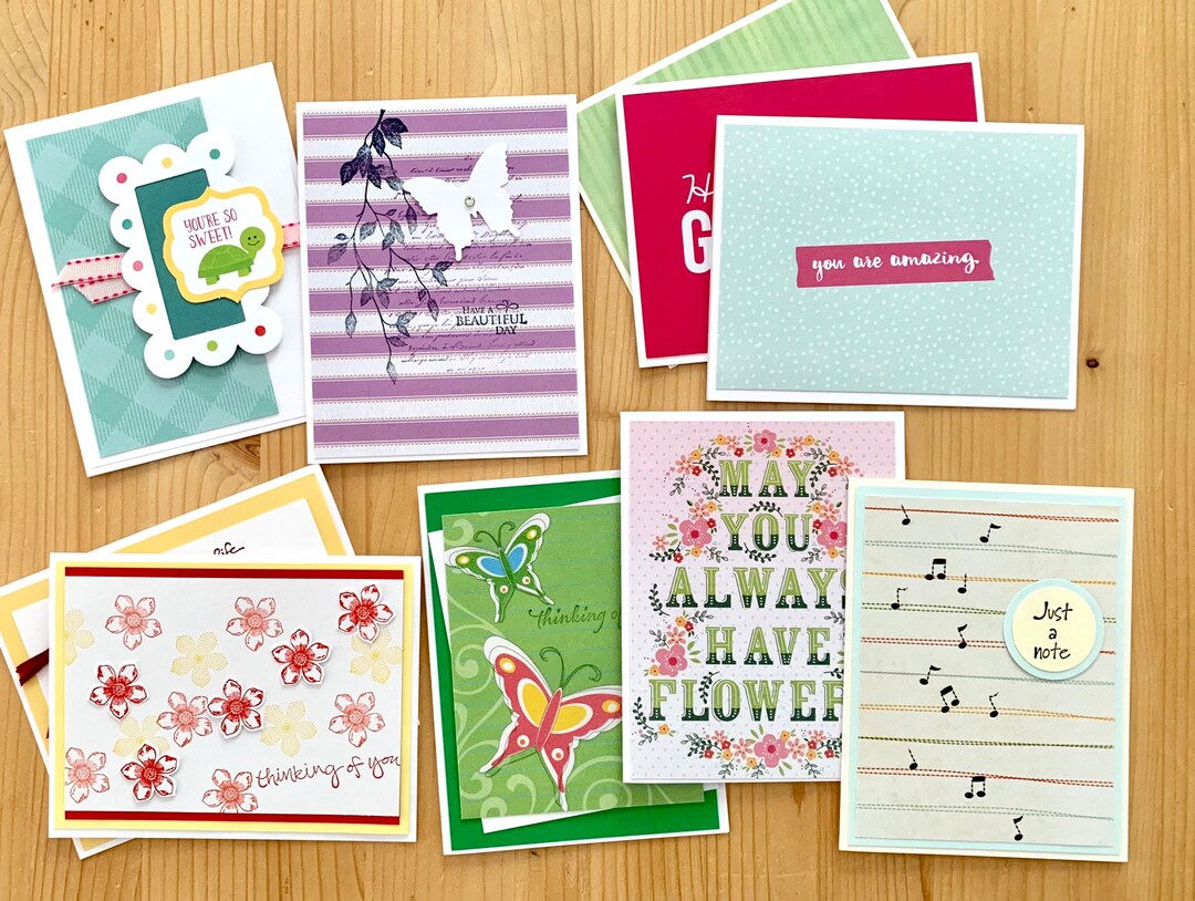 directory vallei Egoïsme Assorted Greeting Cards Set of 10. Handmade Cards Variety - Etsy België