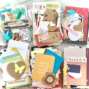 Junk Journal Ephemera. 50, 100, or 200 paper pieces for DIY scrapbooking and journaling.