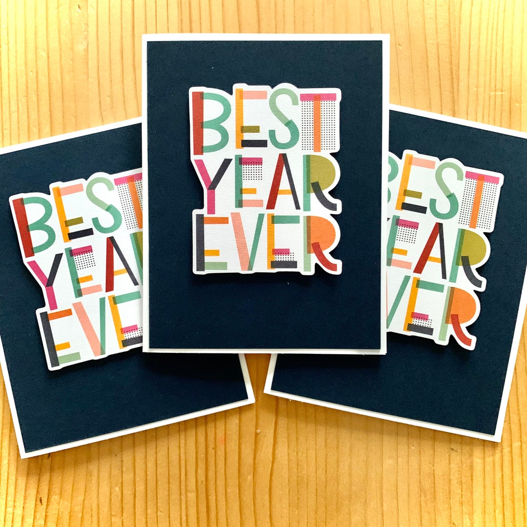 Best Year Ever. 2024 Cards for New Year Resolutions Etsy
