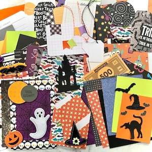 Halloween Ephemera Paper Pack.  100 pieces for Junk Journaling, Mixed Media, and Paper Crafts