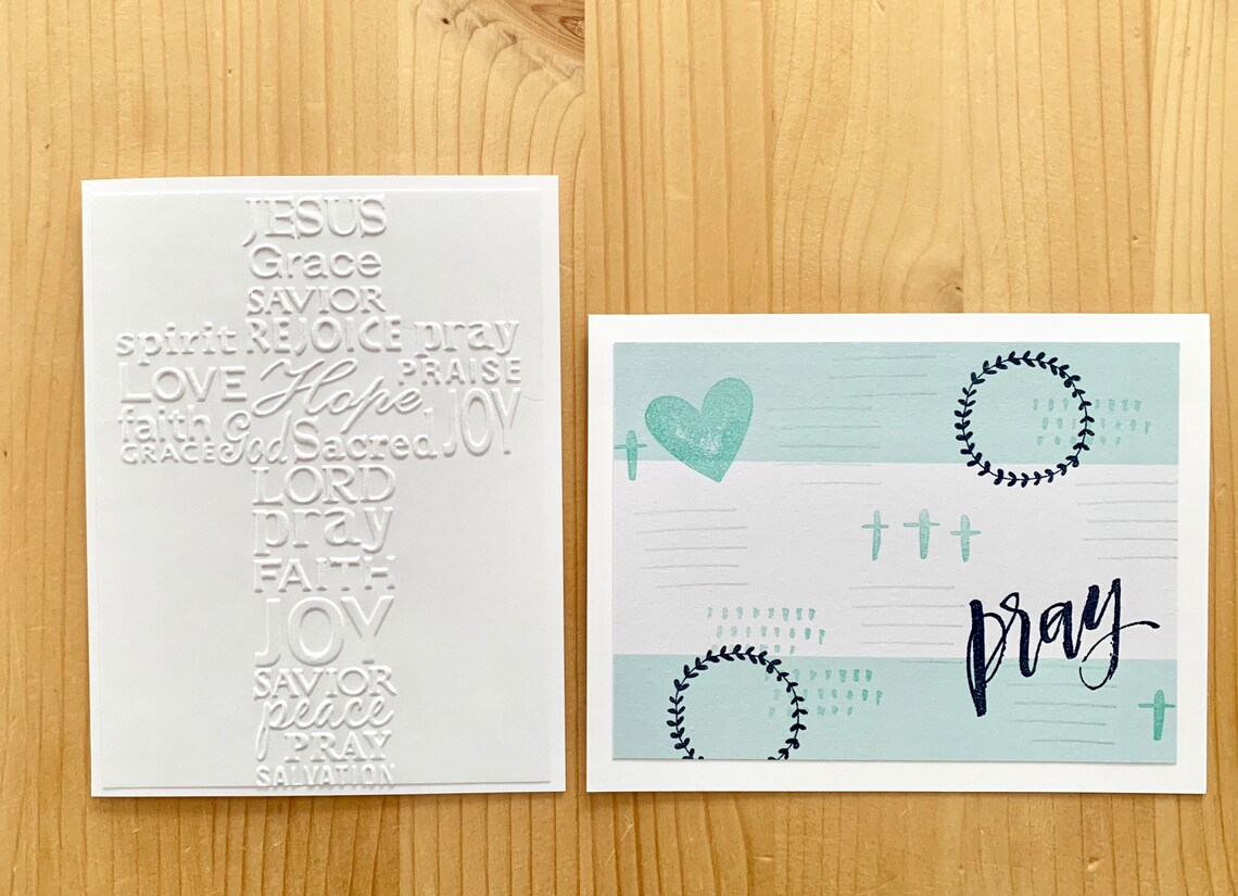 Christian Card Set. Handmade Religious Greeting Cards with Etsy