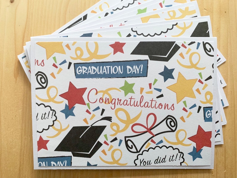 6ct Graduation Cards Congratulations Graduate Card Set