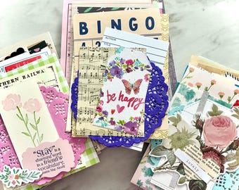 Junk Journal Starter Pack: New and Vintage Ephemera Kit