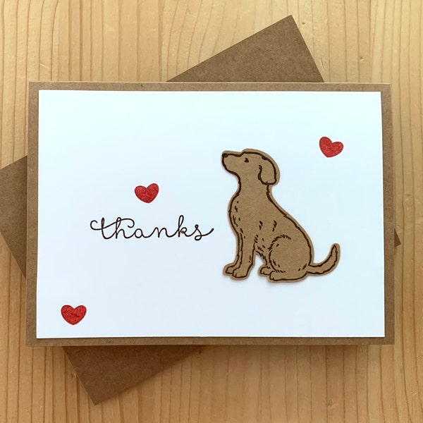 Handmade Dog Thank You Cards. Pet Sitter Thank You