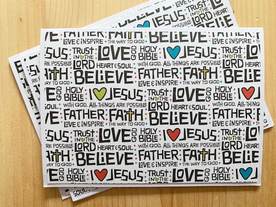 12-blank-christian-note-cards-religious-card-set-valentines-etsy